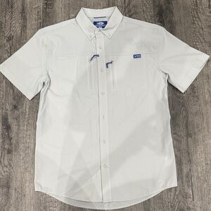 AFTCO White Short Sleeve Casual Shirt